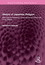 Buy History of Japanese Religion
