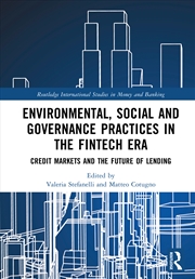 Buy Environmental, Social And Governance Practices In The Fintech Era