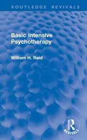 Buy Basic Intensive Psychotherapy