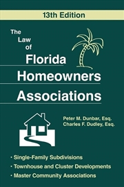 Buy The Law of Florida Homeowners Associations