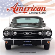 Buy American Classic Cars Calendar 2026 Square Car Wall Calendar - 16 Month