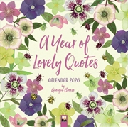 Buy A Year Of Lovely Quotes Wall Calendar 2026 (Art Calendar)