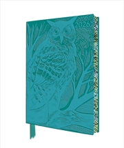 Buy Angela Harding: Long Eared Owl 2026 Artisan Art Vegan Leather Diary Planner - Page To View With Note