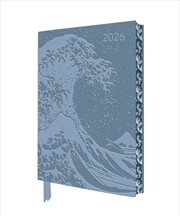 Buy Katsushika Hokusai: The Great Wave 2026 Artisan Art Vegan Leather Diary Planner - Page To View With