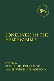 Buy Loneliness In The Hebrew Bible