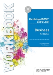 Buy Cambridge Igcse And O Level Business Workbook Third Edition