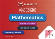Buy Snaprevise Gcse Maths Summary Notes