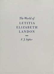 Buy The World Of Letitia Elizabeth Landon : A Literary Celebrity Of The 1830S