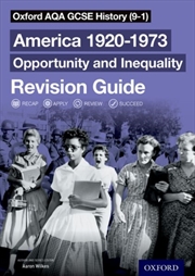 Buy Oxford Aqa Gcse History (9-1): America 1920-1973: Opportunity And Inequality Revision Guide