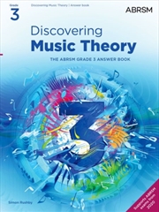 Buy Discovering Music Theory, The Abrsm Grade 3 Answer Book