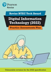 Buy Pearson Revise Btec 2022 Tech Award Digital Information Technology Practice Assessments Plus - For 2