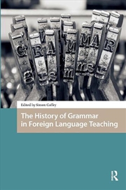 Buy The History Of Grammar In Foreign Language Teaching