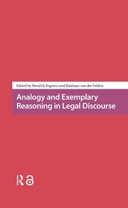 Buy Analogy And Exemplary Reasoning In Legal Discourse