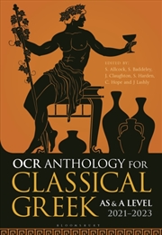 Buy Ocr Anthology For Classical Greek As & A