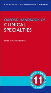 Buy Oxford Handbook Of Clinical Specialties