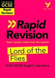 Buy York Notes Rapid Aqa Gcse (Revision Guide) Lord Of The Flies - For 2026, 2027 Exams