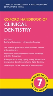 Buy Oxford Handbook Of Clinical Dentistry