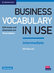 Buy Business Vocabulary In Use: Intermediate Book With Answers : Self-Study And Classroom Use