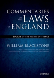 Buy The Oxford Edition Of Blackstone's: Commentaries On The Laws Of England : Book Ii: Of The Rights Of