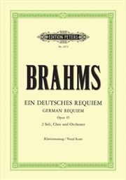 Buy German Requiem Op. 45 (Vocal Score)