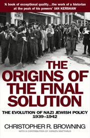 Buy The Origins Of The Final Solution