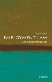 Buy Employment Law : A Very Short Introduction
