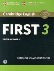 Buy Cambridge English First 3 Student's Book With Answers With Audio