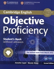 Buy Objective Proficiency Student's Book Without Answers With Downloadable Software