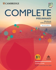 Buy Complete Preliminary Workbook Without Answers With Audio Download : For The Revised Exam From 2020