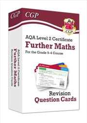 Buy Aqa Level 2 Certificate: Further Maths - Revision Question Cards