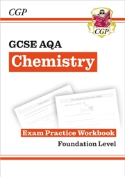 Buy New Gcse Chemistry Aqa Foundation Exam Practice Workbook With Cgp Revisionhub