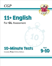 Buy 11+ Gl 10-Minute Tests: English - Ages 9-10 (With Online Edition)
