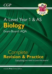 Buy A-Level Biology: Aqa Year 1 & As Complete Revision & Practice With Online Edition