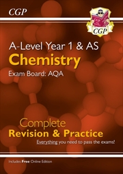 Buy A-Level Chemistry: Aqa Year 1 & As Complete Revision & Practice With Online Edition