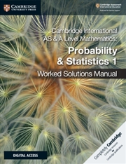 Buy Cambridge International As & A Level Mathematics Probability & Statistics 1 Worked Solutions Manual