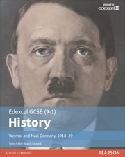 Buy Edexcel Gcse (9-1) History Weimar And Nazi Germany, 1918–1939 Student Book