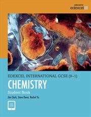 Buy Pearson Edexcel International Gcse (9-1) Chemistry Student Book