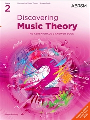 Buy Discovering Music Theory, The Abrsm Grade 2 Answer Book