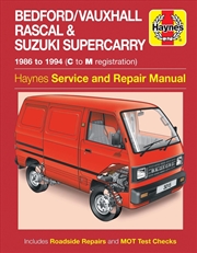 Buy Bedford/Vauxhall Rascal & Suzuki Supercarry (86 - Oct 94) Haynes Repair Manual