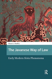 Buy The Javanese Way Of Law : Early Modern Sloka Phenomena