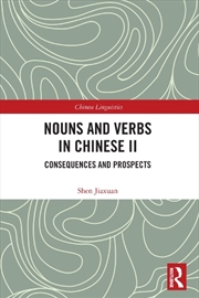 Buy Nouns And Verbs In Chinese Ii : Consequences And Prospects