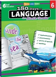 Buy 180 Days: Language For Sixth Grade : Practice, Assess, Diagnose