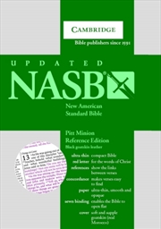 Buy Nasb Pitt Minion Reference Bible, Black Goatskin Leather, Red-Letter Text, Ns446:Xr