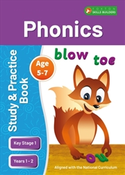 Buy Ks1 Phonics Study & Practice Book For Ages 5-7 (Years 1-2) Perfect For Learning At Home Or Use In Th