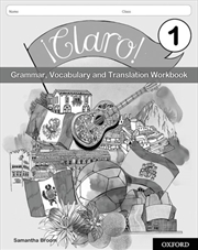 Buy Claro! 1 Grammar Vocabulary And Translation Workbook (Pack Of 8)