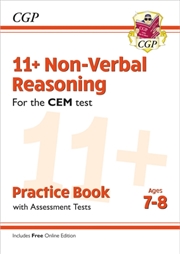 Buy 11+ Cem Non-Verbal Reasoning Practice Book & Assessment Tests - Ages 7-8 (With Online Edition)