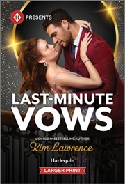 Buy Last-Minute Vows [Large Print]
