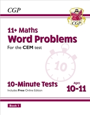 Buy 11+ Cem 10-Minute Tests: Maths Word Problems - Ages 10-11 Book 1 (With Online Edition)