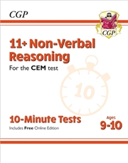 Buy 11+ Cem 10-Minute Tests: Non-Verbal Reasoning - Ages 9-10 (With Online Edition)