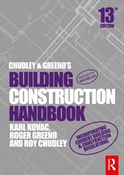 Buy Chudley And Greeno's Building Construction Handbook